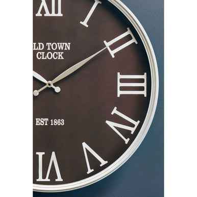 Kent Black And Silver Wall Clock