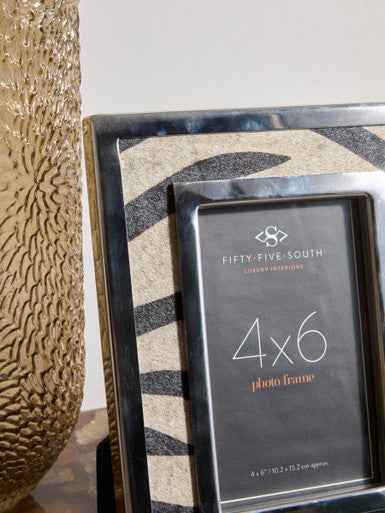 Kensington Townhouse 4in x 6in Zebra Design Photo Frame