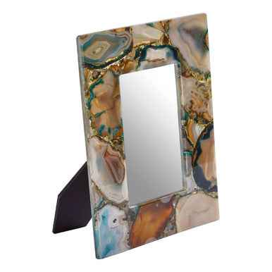 Bowerbird Small Green Agate 4In X 6In Photo Frame