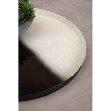 Ramus Set Of Two Black And White Ombre Trays