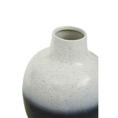 Ramus Small Black And White Ombre Vase
