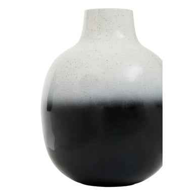 Ramus Small Black And White Ombre Vase