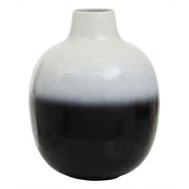 Ramus Large Black And White Ombre Vase