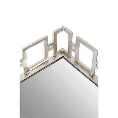 Rhoda Rectangle Nickle Finish Mirror Tray
