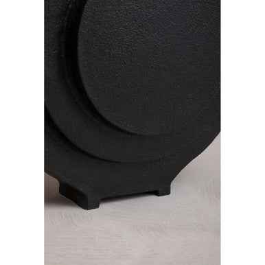 Hapax Round Matt Black Finish Vase