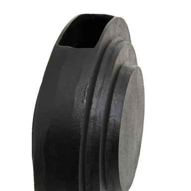 Hapax Round Matt Black Finish Vase