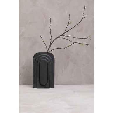 Hapax Tall Matt Black Finish Vase
