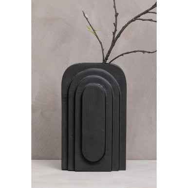 Hapax Tall Matt Black Finish Vase