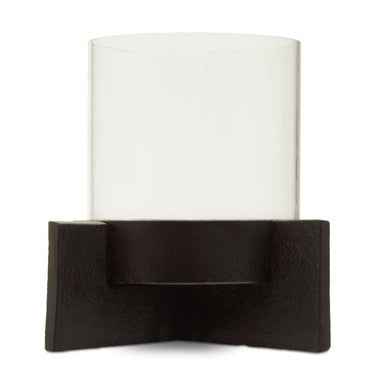 Hapax Small Matt Black Finish Candle Holder