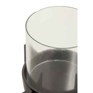Hapax Small Matt Black Finish Candle Holder