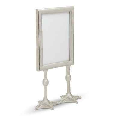 Duck Feet Silver Finish 5In X 7In Portrait Photo Frame