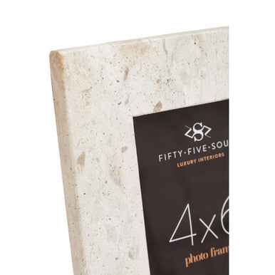 Olena Marble and Acacia Small Photo Frame