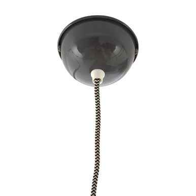 Oslo Grey Glass and Iron Pendant Light