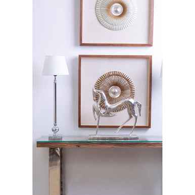 Ursula Table Lamp With Off White Silk Shade