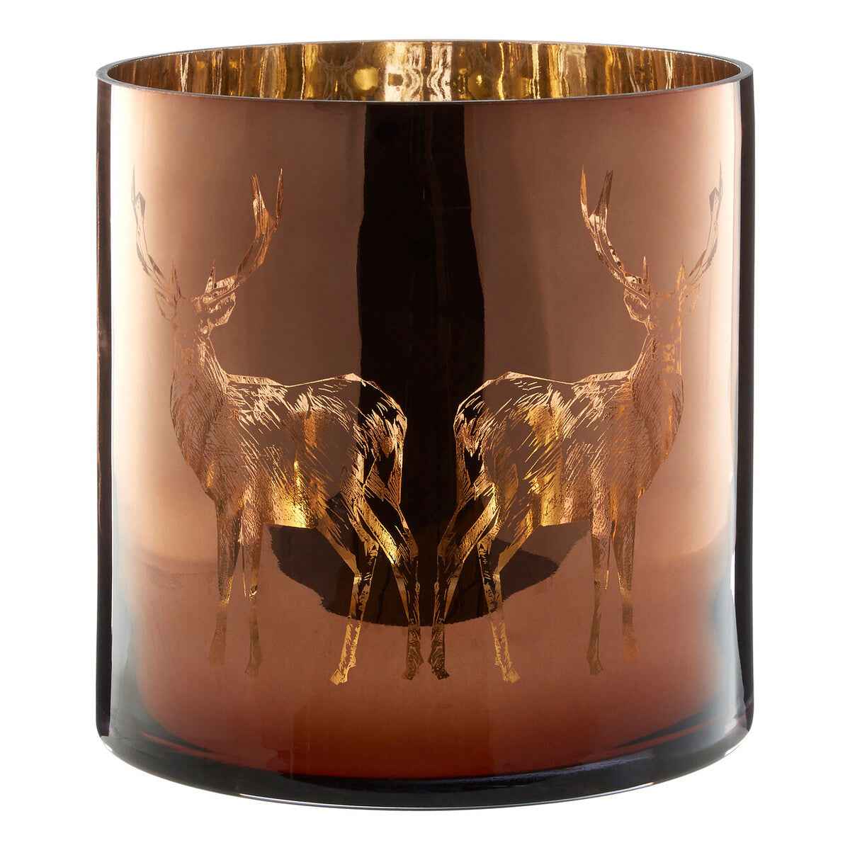 Medium Brown Stag Candle Holder