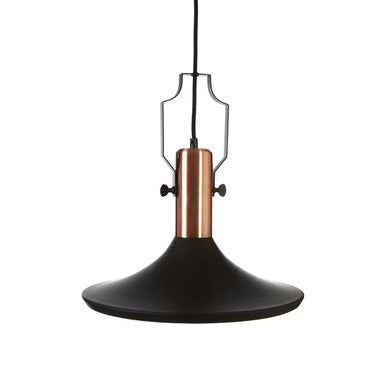 Argo Large Pendant Light in Black and Copper