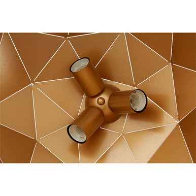 Mateo Large Black and Copper Dome Pendant Light