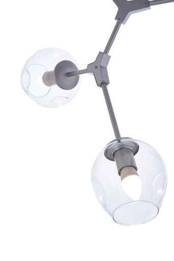 Abira 5 Arm Silver Finish Pendant Light