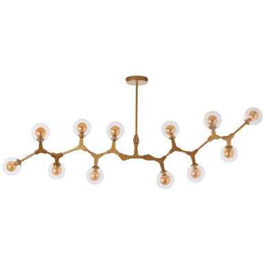 Abira 12 Arm  Gold Finish Pendant Light