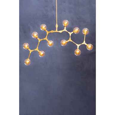 Abira 12 Arm  Gold Finish Pendant Light