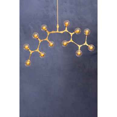 Abira 12 Arm  Gold Finish Pendant Light