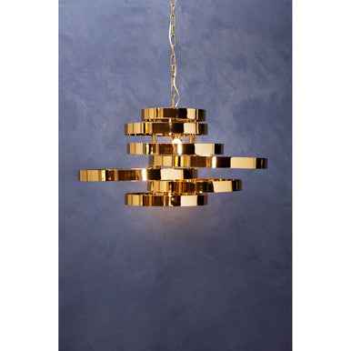 Alana 5 Bulb Gold Finish Pendant Lamp