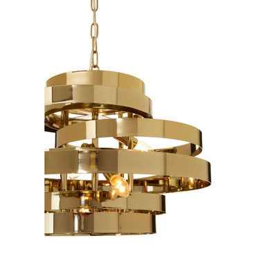 Alana 4 Bulb Gold Finish Pendant Light