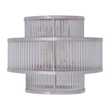 Salasco 3 Tier Nickel Finish Glass Wall Light
