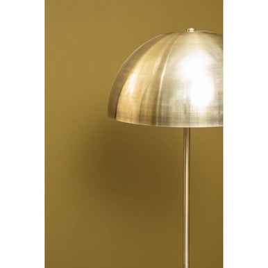 Murdoch Floor Lamp in Brushed Brass and Marble Base