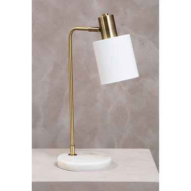 Newton White Shade Desk Lamp