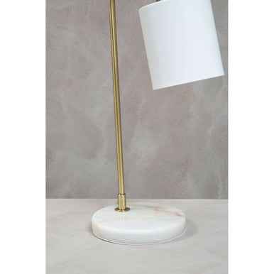 Newton White Shade Desk Lamp