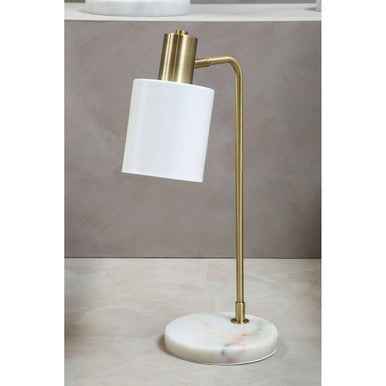 Newton White Shade Desk Lamp