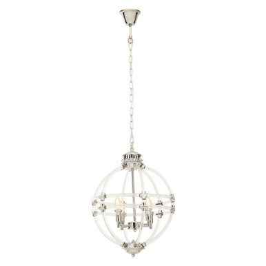 Karlo Pendant Light In Clear Acrylic And Chrome Finish