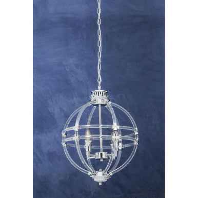 Karlo Pendant Light In Clear Acrylic And Chrome Finish