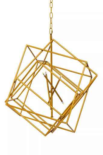 Kamara Brass Finish Six Bulb Pendant Light