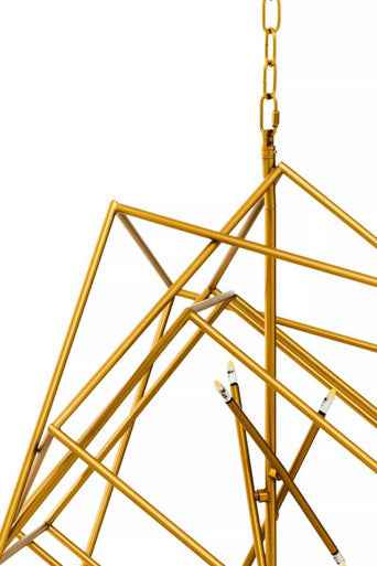 Kamara Brass Finish Six Bulb Pendant Light