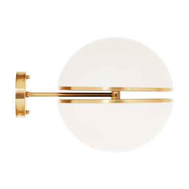 Abira Brushed Brass Ball Wall Light