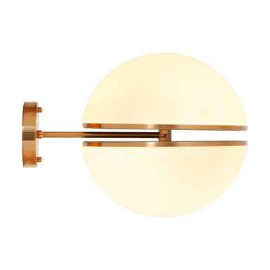 Abira Brushed Brass Ball Wall Light