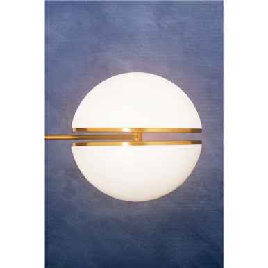 Abira Brushed Brass Ball Wall Light