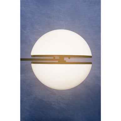 Abira Matte Black Ball Wall Light