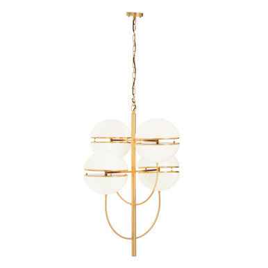 Abira Four Ball Brass Pendant Light