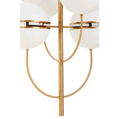 Abira Four Ball Brass Pendant Light