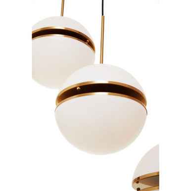 Abira Five Ball Brass Pendant Light