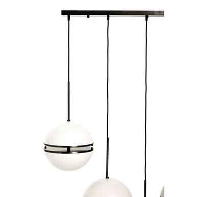 Abira Five Ball Matte Black Pendant Light