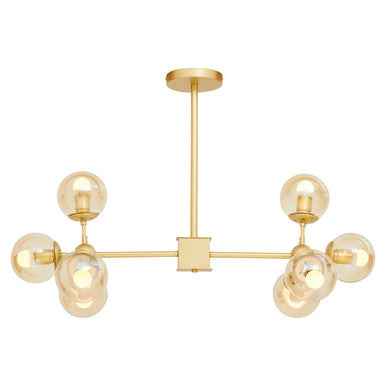 Abira Gold 8 Arm Pendant Light