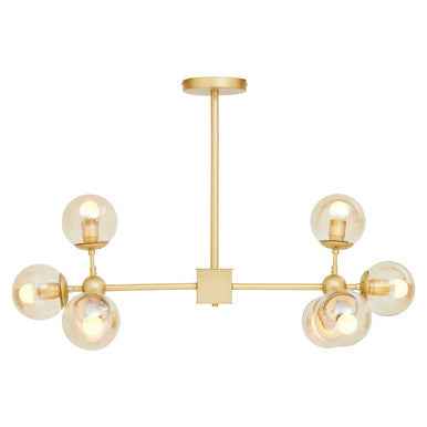 Abira Gold 8 Arm Pendant Light