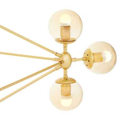 Abira Fifteen Arm Gold Finish Pendant Light