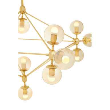 Abira Fifteen Arm Gold Finish Pendant Light