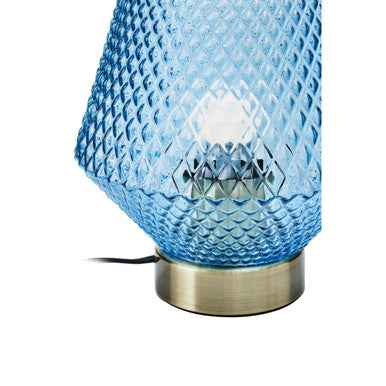 Noble Blue Glass Table Lamp