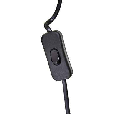 Noble Grey Smoked Glass Table Lamp